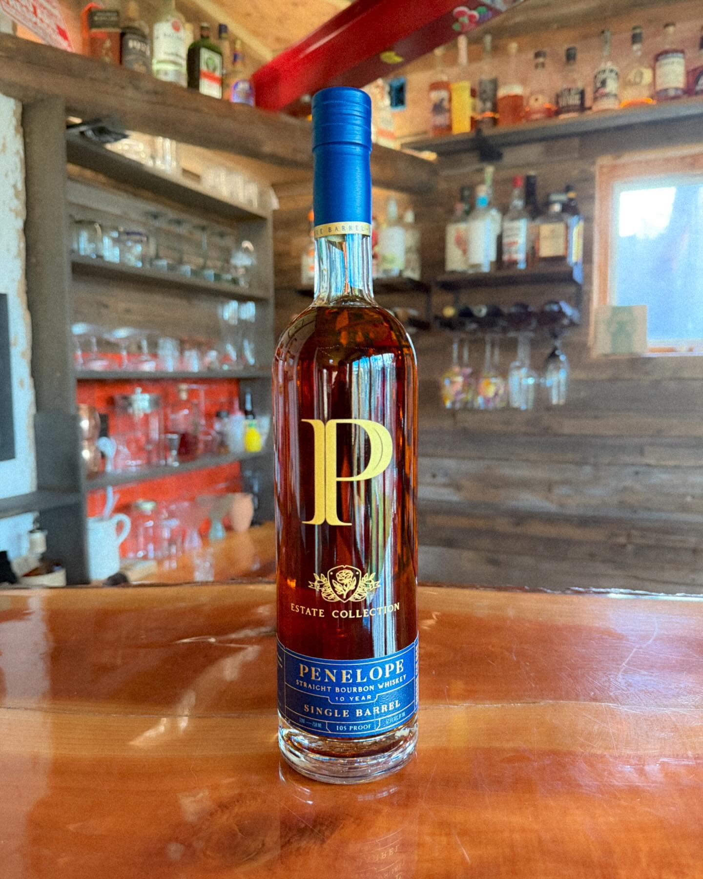 Penelope Estate Collection 10-Year-Old Single Barrel Bourbon - 105 Proof (52.5% ABV)
