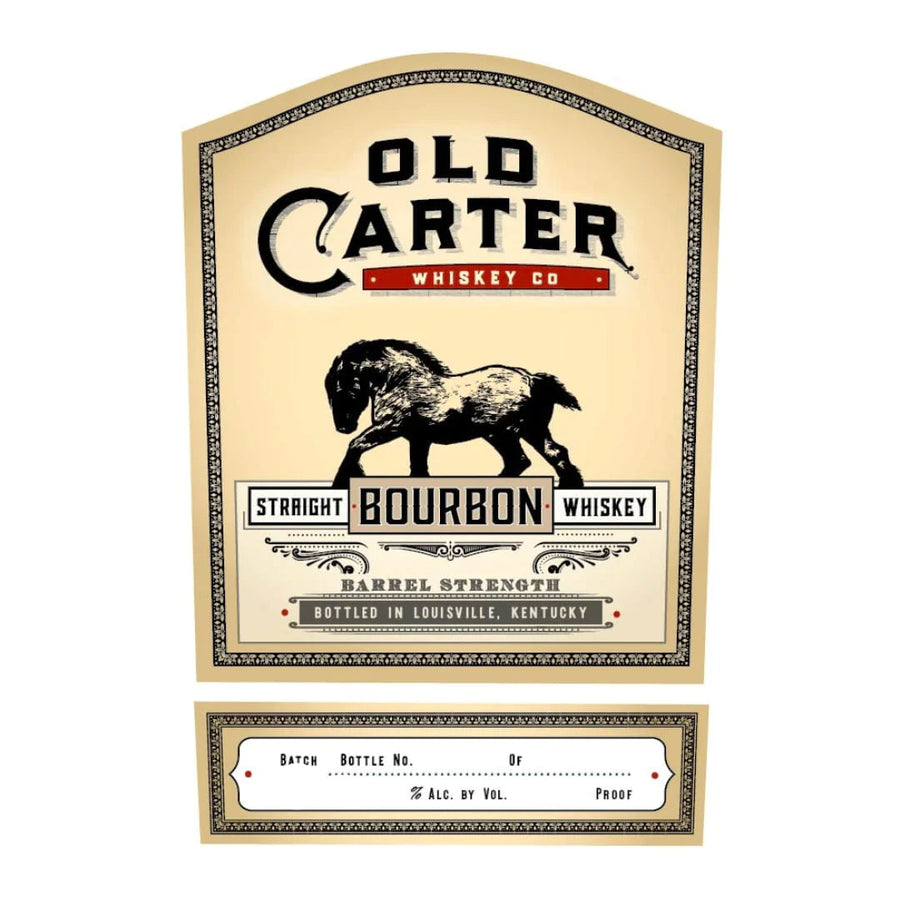 Old Carter Straight Bourbon Whiskey Barrel Strength Batch #4 116.8 Proof