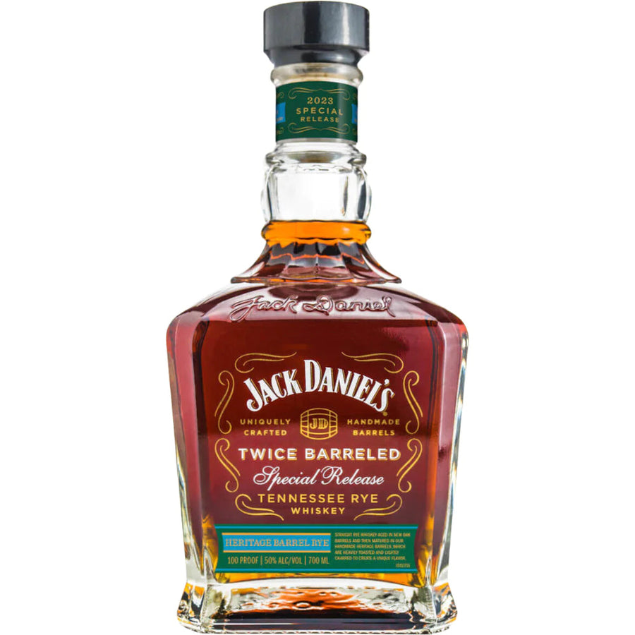 Jack Daniel's Twice Barreled Tennessee Rye Heritage Barrel 2023 Special Release