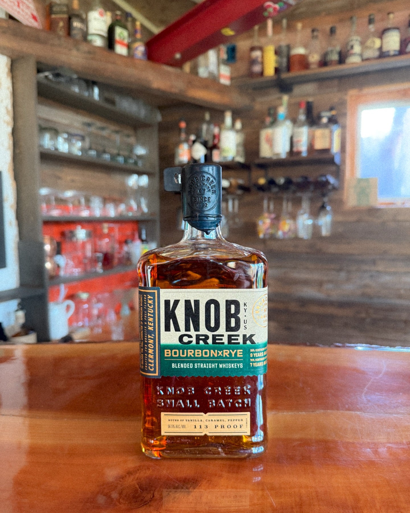 Knob Creek Bourbon × Rye – 113 Proof (56.5% ABV)