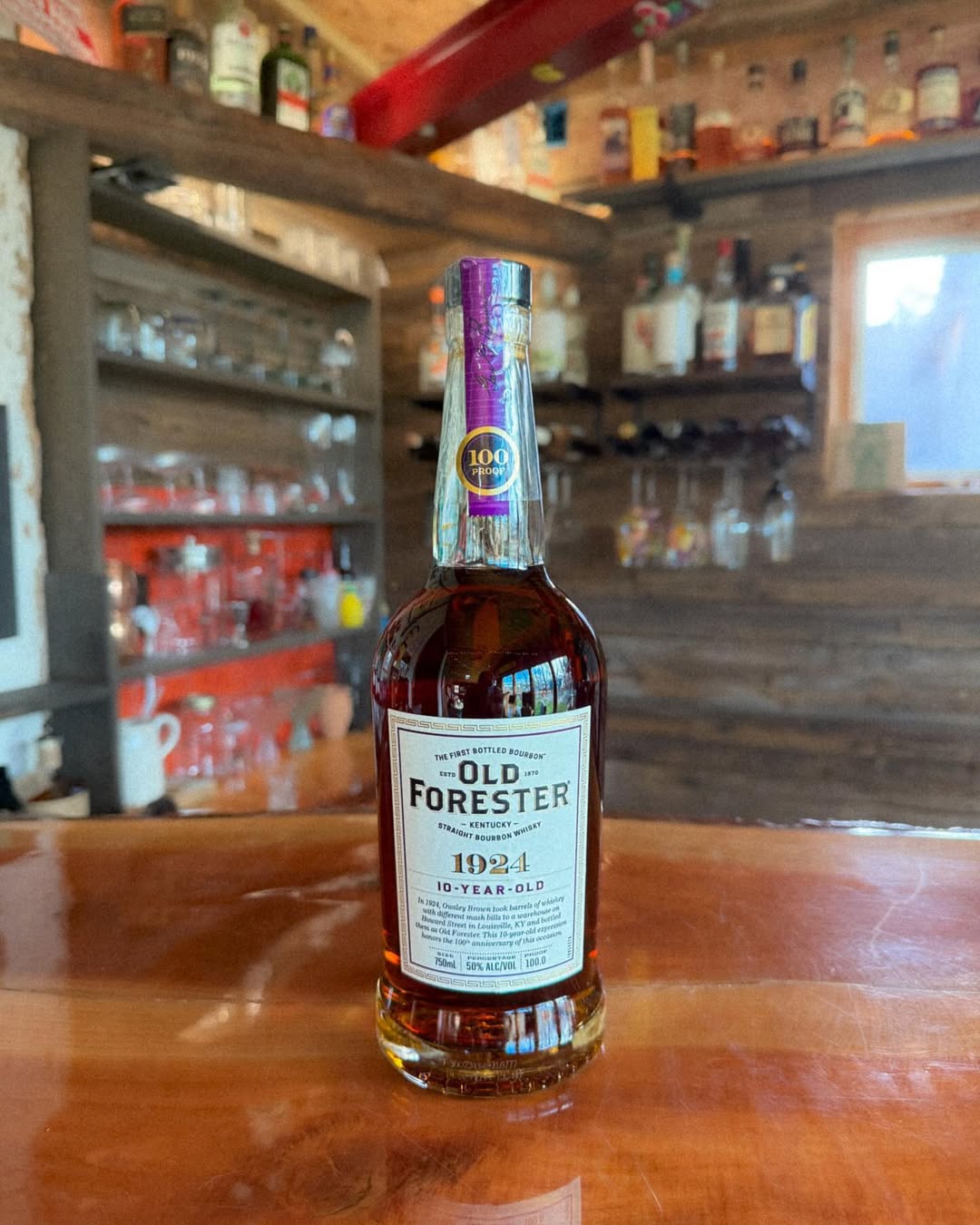 Old Forester 1924 10-Year-Old Kentucky Straight Bourbon Whisky - 100 Proof (50% ABV)