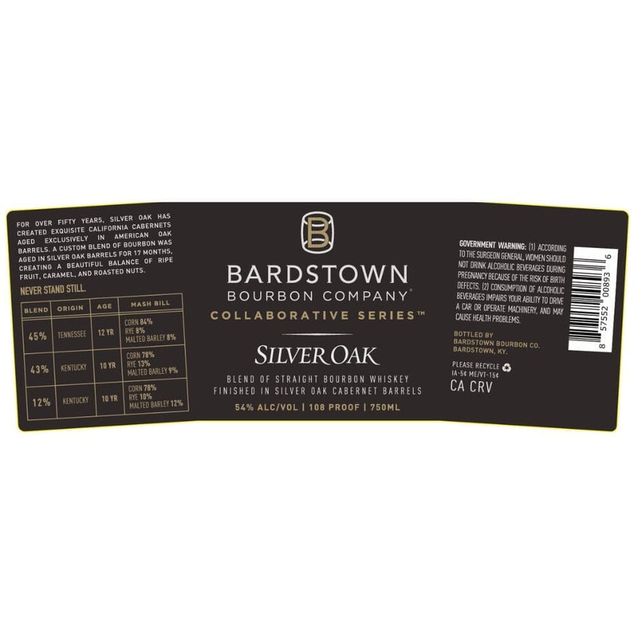 Bardstown Bourbon Collaborative Series Silver Oak Straight Bourbon