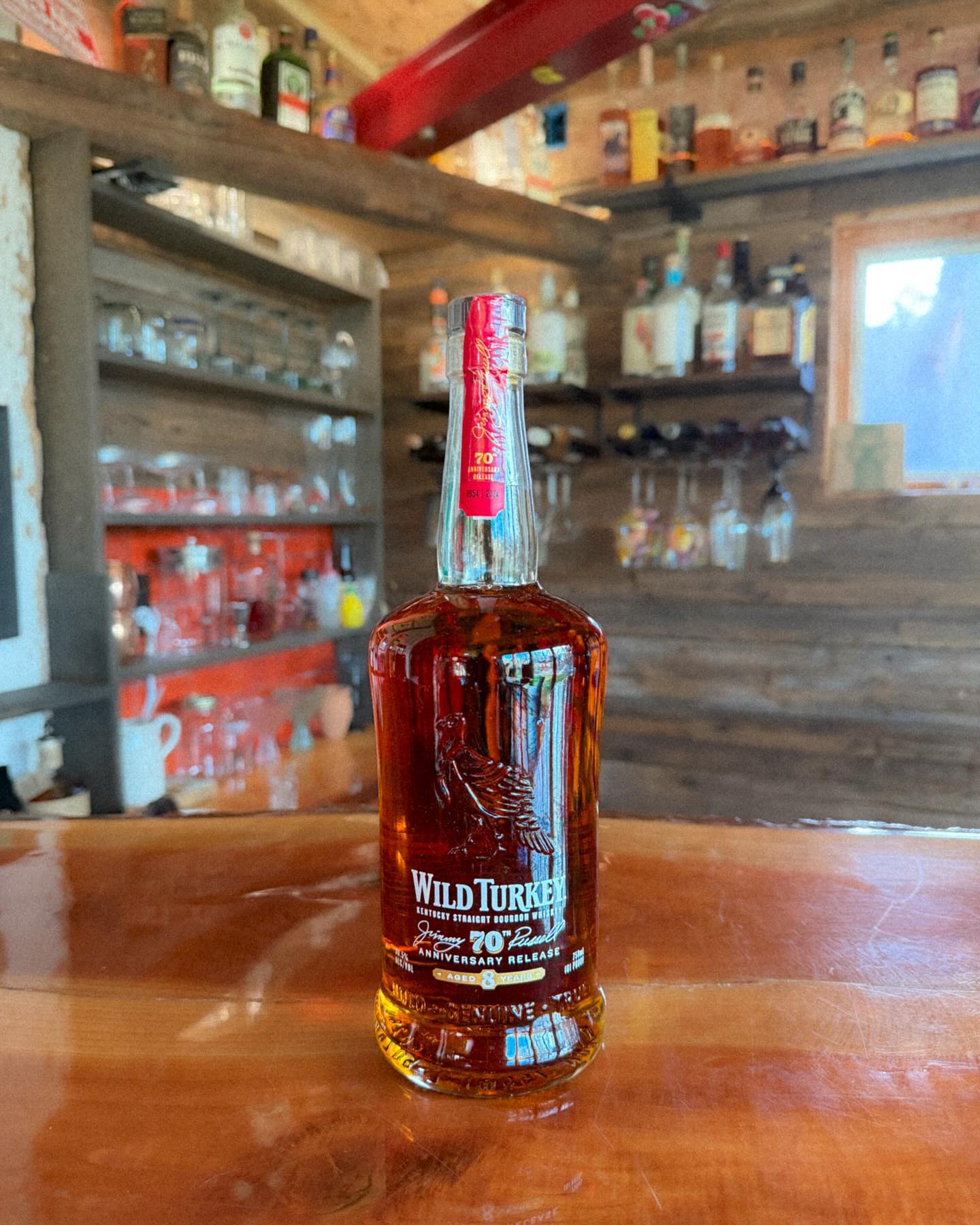 Wild Turkey Jimmy Russell's 70th Anniversary 8-Year-Old Bourbon - 101 Proof (50.5% ABV).